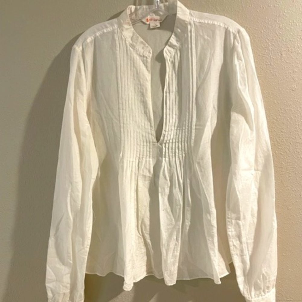 Tab Collar Tunic Shirt